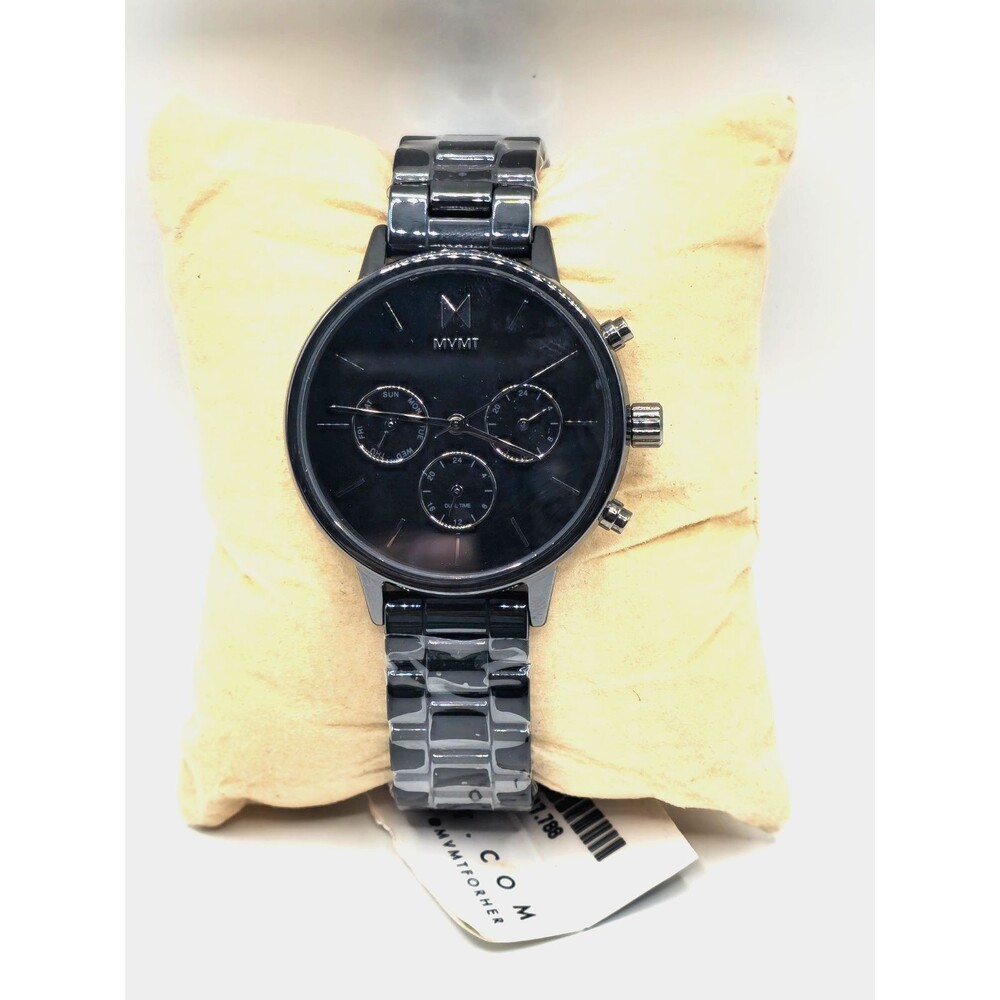 MVMT Nova Ceramic Women's Black Bracelet Watch 38mm